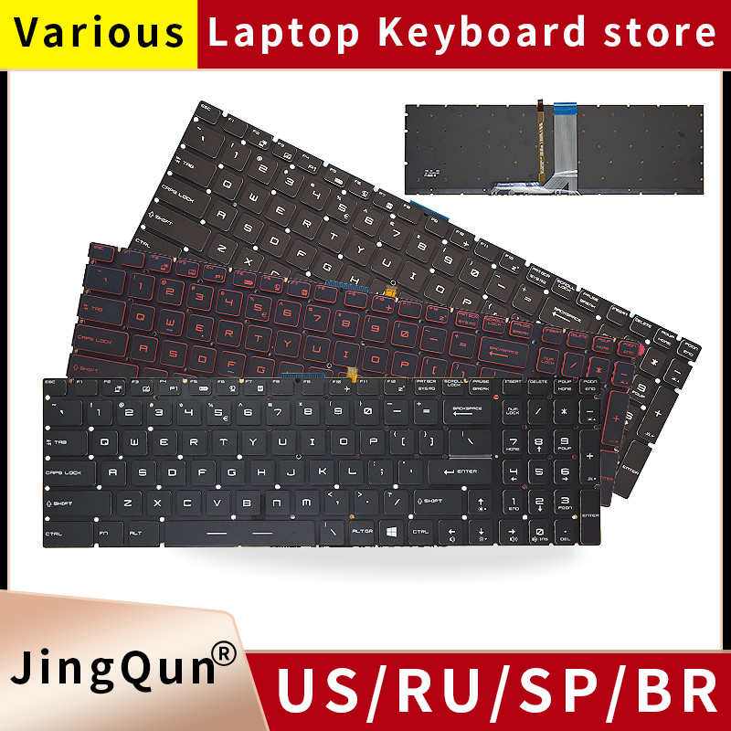 Gaming Keyboard Backlit - US/RU/SP/FR/TR/AR/NE Tastiera retroilluminata per MSI GT62