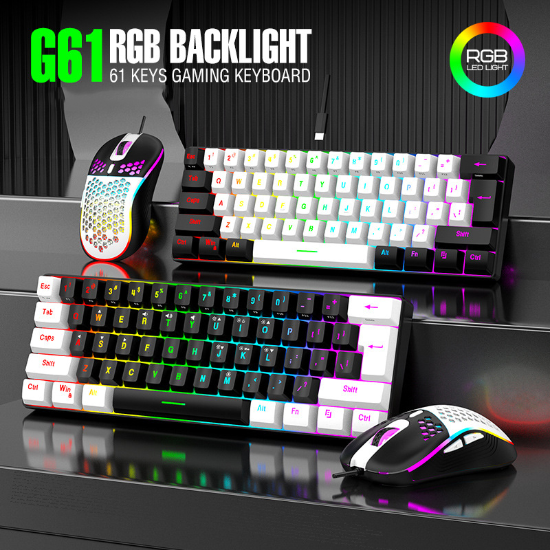 Keyboard Mouse Bundle Gaming - Set Tastiera e Mouse Gaming RGB