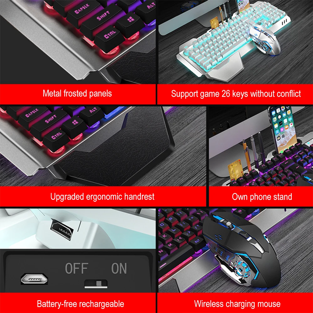 K680 ricaricabile 2.4G wireles - Gaming Keyboard And Mouse Combo recensione e prezzo