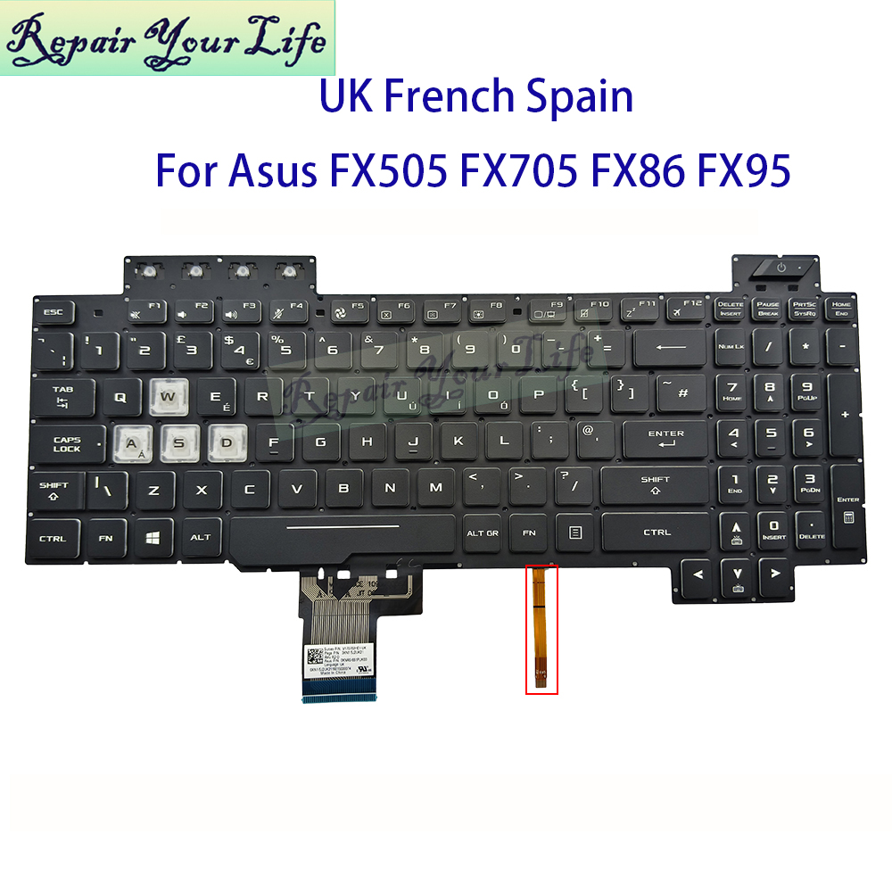 UK Spagna Francese AZERTY Tast - Gaming Keyboard Asus recensione e prezzo