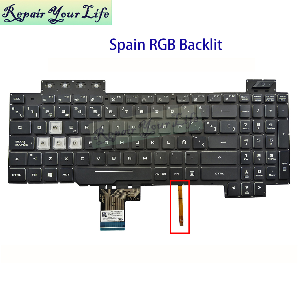 UK Spagna Francese AZERTY Tast - Gaming Keyboard Asus recensione e prezzo