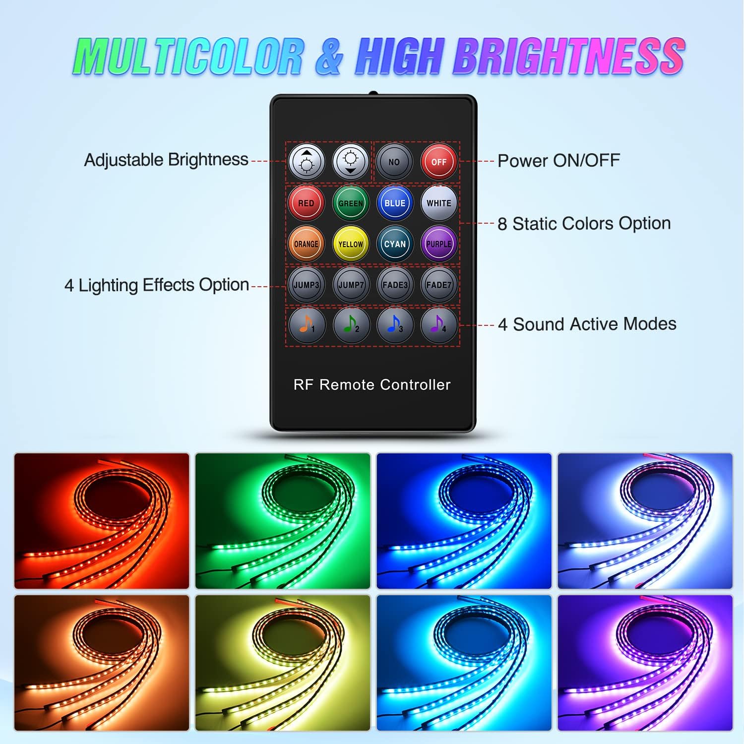 Luci a Striscia Neon per Sotto - Rgb Underglow Strip recensione e prezzo