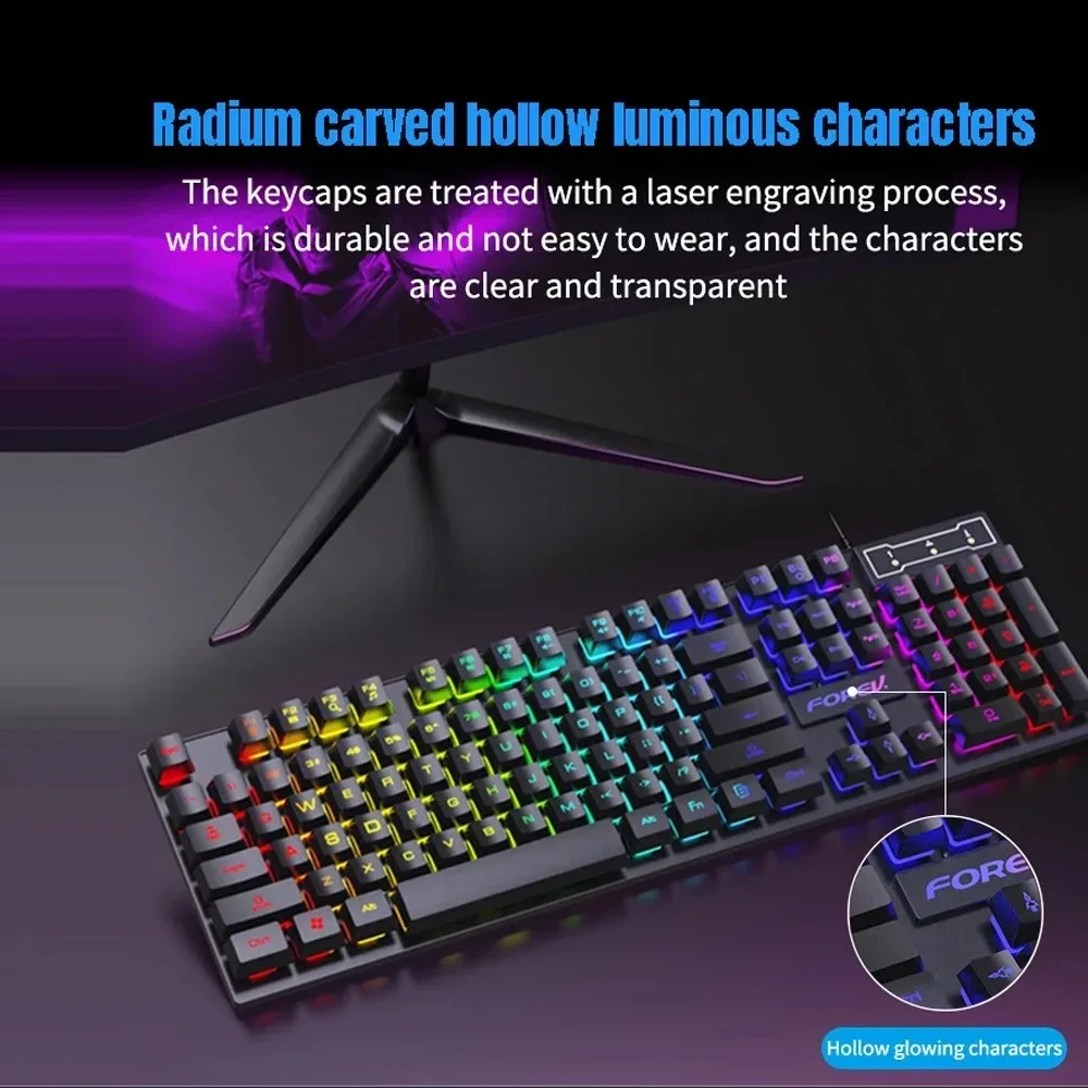 Tastiera meccanica retroillumi - Keyboard Mouse Bundle Gaming recensione e prezzo