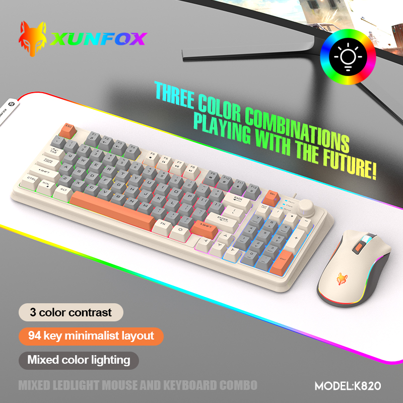 K820 Tastiera da gioco cablata - Gaming Keyboard And Mouse Combo recensione e prezzo