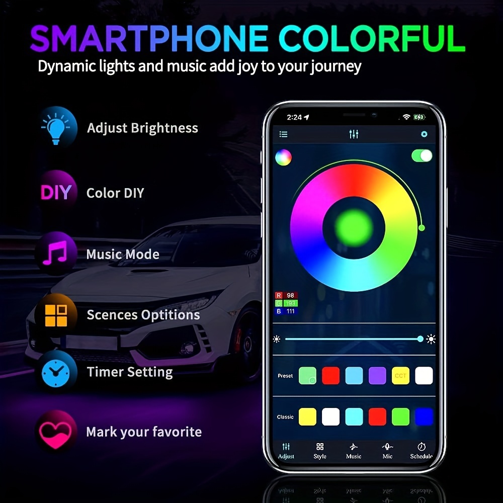 Striscia luminosa sottosmalto  - Rgb Underglow Strip recensione e prezzo